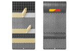 Tapis de stationnement ProPlus 520196 avec butée de roue