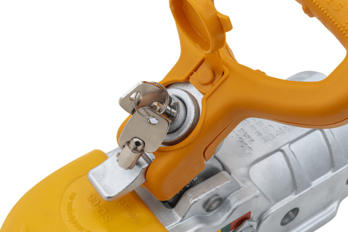 Attelage à boule STEELPRESS BC-3500E-00-02+SD pour remorque de 3 500 kg avec timon en fonte de 60,5 mm