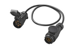 Câble adaptateur ProPlus pour prise d'attelage de remorque 13/7 broches 80 cm