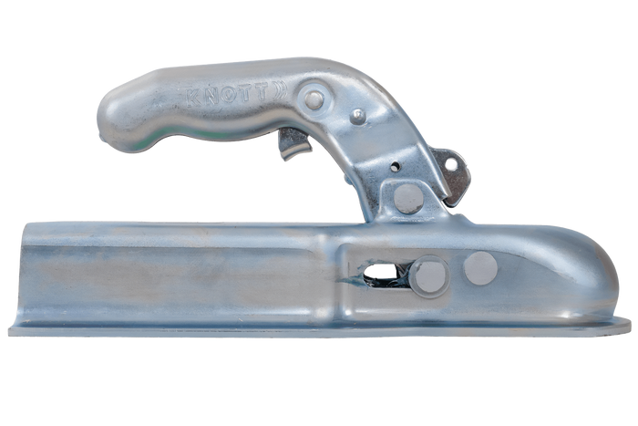 Attelage à boule KNOTT KQ14-C pour remorque de 1400 kg avec timon carré de 70 mm