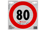 Autocollant réfléchissant LAMPA panneau de limitation de vitesse 80 km/h B-33