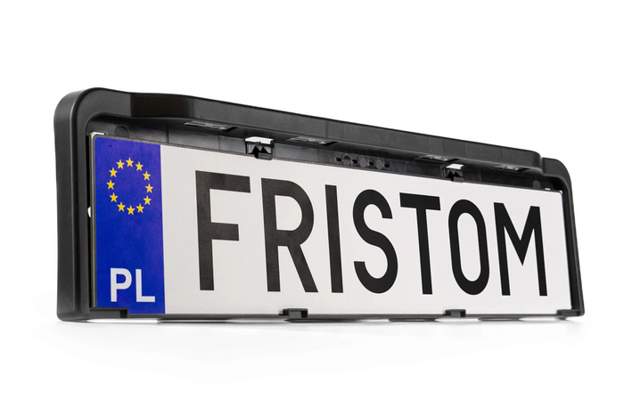 Cadre de plaque d'immatriculation avec éclairage LED FRISTOM FT-264 LED M15