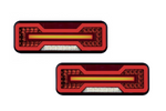 Feux arrière dynamiques LED néon TruckLED L1871+L1872, câble de 0,35 m, 6 fonctions, gauche + droite