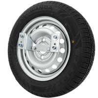 Roue de secours pour remorque 155/70 R13 79N XL JANTE 4x100 ET:30 57mm + support