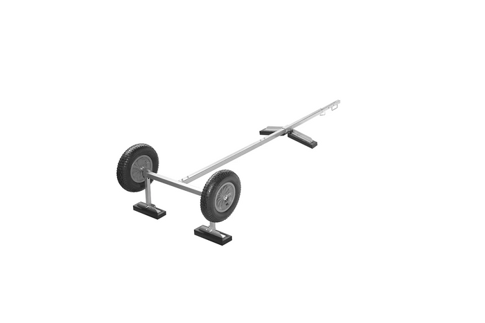 Chariot de manutention ProPlus 740024CR pour le transport d'un bateau léger, ponton de 70 kg