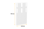 Garde-boue DOMAR DK5120 pour remorques et semi-remorques 430×700 mm