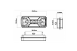 Baïonnette de feu arrière KAMAR X-SPIDER L2431 5 broches 6 fonctions droite