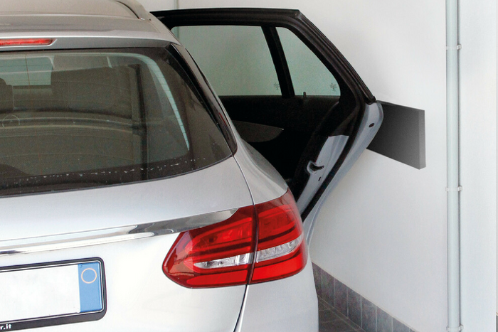 Lot de quatre panneaux muraux de protection pour le garage LAMPA Premium 40x15cm