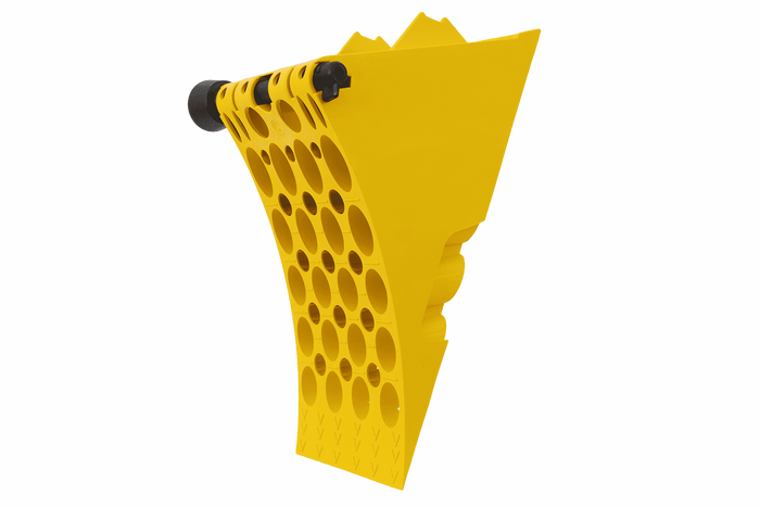 Cale de roue LOKHEN h: 225 mm E53 / complète avec support