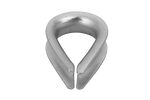 Cosse-coeur pour corde, câbles DROMET KU10, acier 10 mm