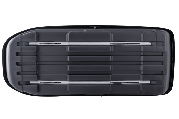 Coffre de toit, box Inter Pack Monsun M, noir mat
