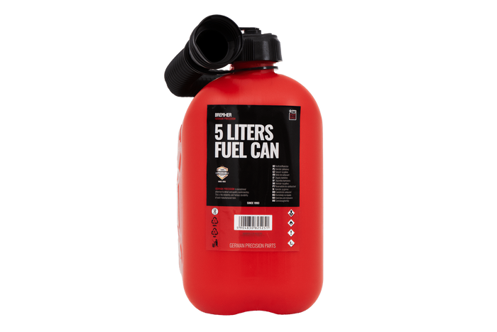 Bidon plastique HERMON 5L avec entonnoir, rouge