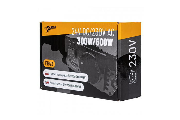 Convertisseur de tension 24V/230V (300/600W) KAMAR E1923