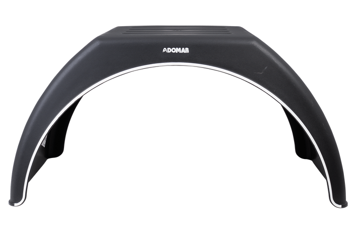 OUTLET Garde-boue double pour remorque 14-16" DOMAR DK3115 passage de roue plat 915/450mm