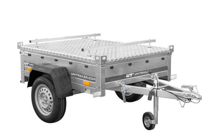 Remorque à un essieu 150x106 UNITRAILER GARDEN 150 KIPP avec bâche en aluminium