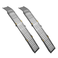 Rampes pliables UNITRAILER ALR005 en acier pour remorques, 200 cm, 500 kg, lot de 2