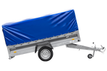Remorque 264x125 UNITRAILER FORCE 264 KIPP avec châssis H-800 et bâche bleue