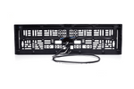 Cadre de plaque d'immatriculation avec éclairage LED WAŚ W253 2100, câble 12/24 V, 2 m