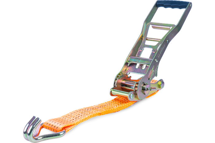 Courroie de transport orange UNITRAILER ERGO 8 m/50 mm/5 t avec tendeur
