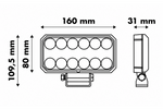 Lampe de travail, réflecteur rectangulaire LED LAYTZ LY7304, 66 LED, 5800 lm