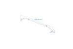 Support de bâche plate pour remorque ProPlus 340914V01, réglable de 100 à 155 cm