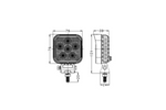 Lampe de travail, réflecteur LED TT TECHNOLOGY NOIR TT.13324, 24 LED, 1920 lm carré