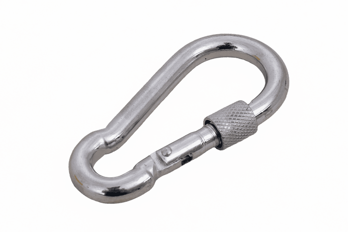 Mousqueton de pompier avec écrou de sécurité DROMET KSZ.8.80, mousqueton pompier 8x80mm