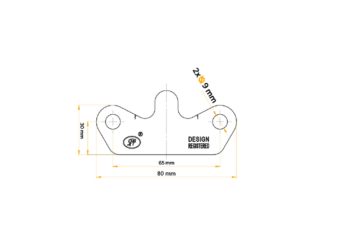 Support d'attelage latéral UNITRAILER Z-15 pour attelage latéral de remorque