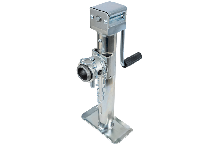 Béquille, support avec manivelle UNITRAILER TJ5001 pour remorque 1300 kg