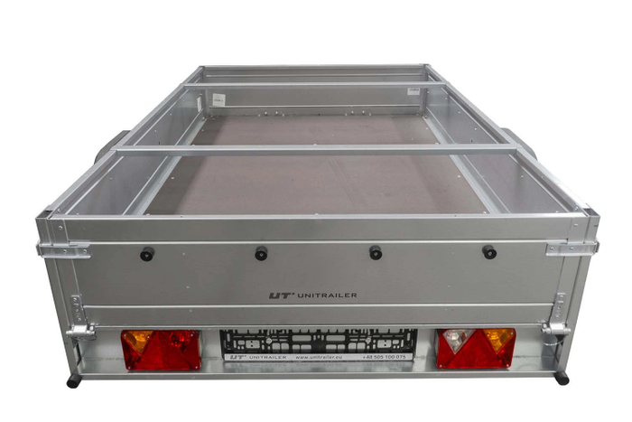 Cadre, barres de remorque H-0 avec bâche plate grise GARDEN TRAILER 200 KIPP