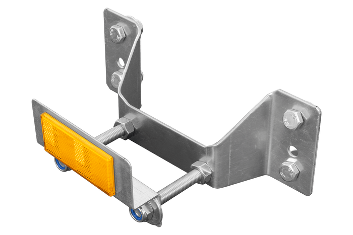 Support de roue de secours pour remorque de jardin UNITRAIER KIPP avec réflecteur