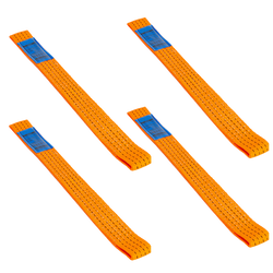 Jeu de quatre harnais de transport pour remorque UNITRAILER 0,5 m/50 mm/4 t orange