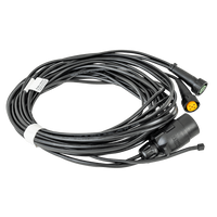 Faisceau électrique pour installation remorque ASPÖCK 4,5 m, fiche 7 broches, baïonnettes 2x 5 broches