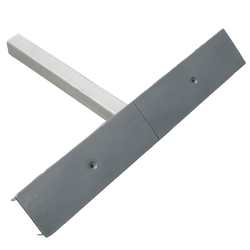 Support latéral plat OUTLET UNITRAILER, longueur 59 cm, hauteur 40 cm, pour remorque à bateau, GRIS