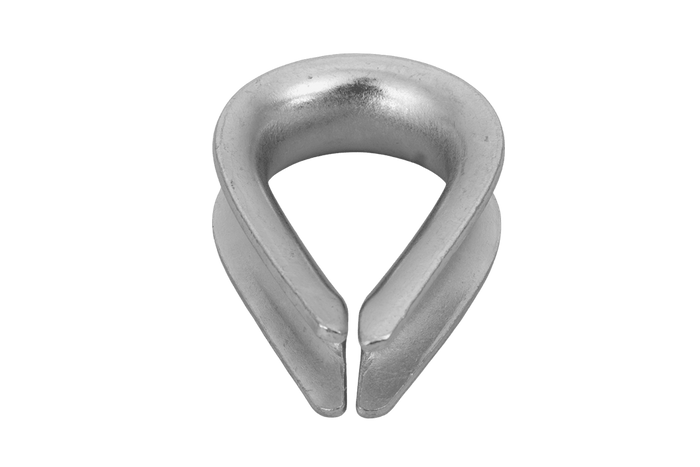Cosse-coeur pour corde, câbles DROMET KU10, acier 10 mm