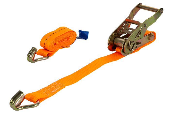 Courroie de transport orange UNITRAIER 2 m/25 mm/1 t avec tendeur