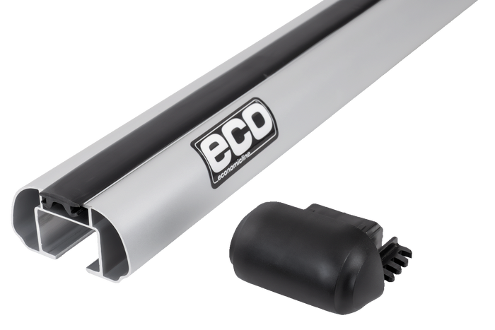 Barres de toit Eco Alubase 120 - barres de toit universelles en aluminium pour rails ouverts