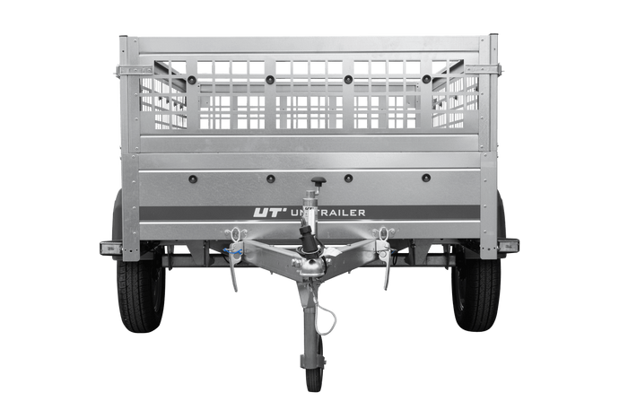 Remorque à un essieu 200x125 UNITRAILER GARDEN 201 KIPP avec ridelles grillagées