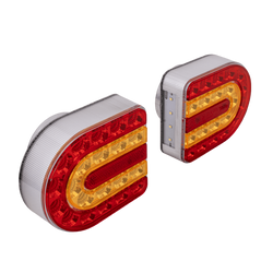 Feux arrière LED SPAREX CONNIX S.130977, 4 fonctions gauche + droit, sans fil, magnétiques