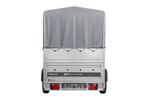 Remorque 230x125 UNITRAILER FORCE 230 KIPP avec ridelles BIS, châssis H-800 et bâche grise