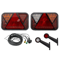 Kit éclairage : feux arrière LED FRISTOM + feux de gabarit latéraux LED HORPOL + faisceau MANTES 7m 13 broches