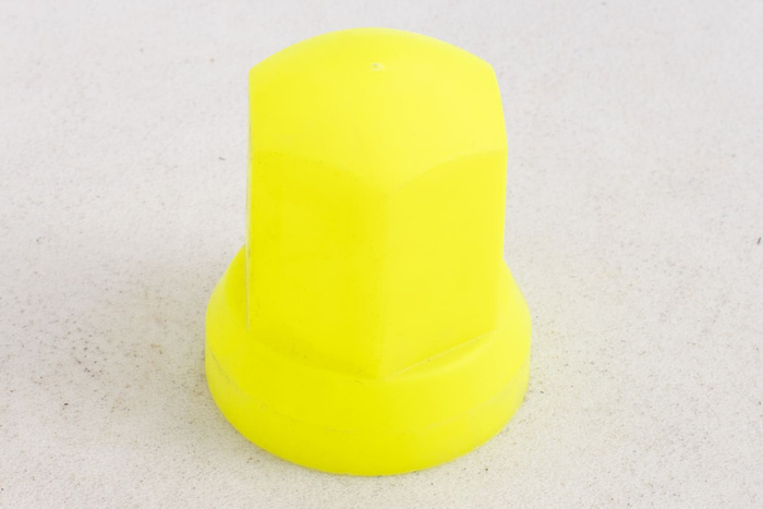 Bouchon de sortie avec indicateur pour boulons de roue HAUTE FI33 JAUNE