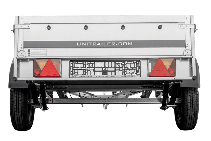 Remorque à un essieu sur ressorts 200x125 UNITRAILER GARDEN 201/R KIPP