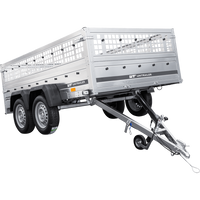 Remorque porte-voitures 264x150 UNITRAILER GARDEN 265/2 KIPP avec côtés en filet