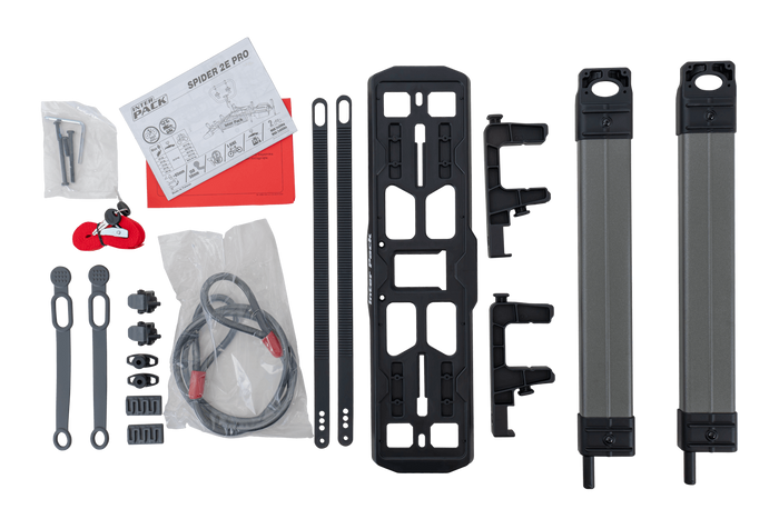 Porte-vélos Inter Pack Spider 2E PRO pour 2 vélos électriques, monté sur attelage
