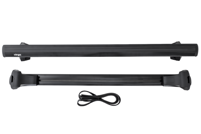 Barres, galerie de toit Inter Pack Virgo IR 120 (G2) avec rails intégrés (noir)