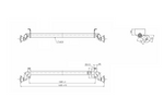 Essieu AL-KO OPTIMA non freiné pour remorque 750 kg 1285 mm 1620 mm 4x100