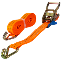 Courroie de transport orange UNITRAIER 5 m/35 mm/2 t avec tendeur