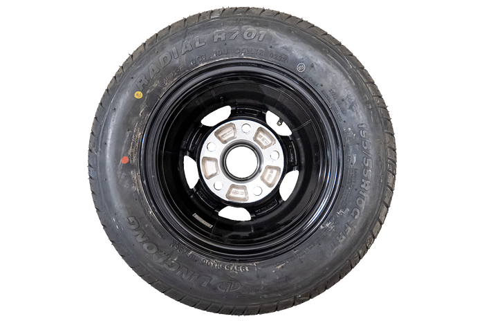 ROUE RENFORCÉE POUR REMORQUE LINGLONG TIRE 195/55 R10C 98/96N JANTE ALU UNITRAILER 6Jx10" 5x112 ET:-4