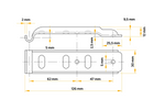 Attelage latéral avec fermoir UNITRAILER BV 10-1+BVG 10-B fermeture latérale complète pour remorque